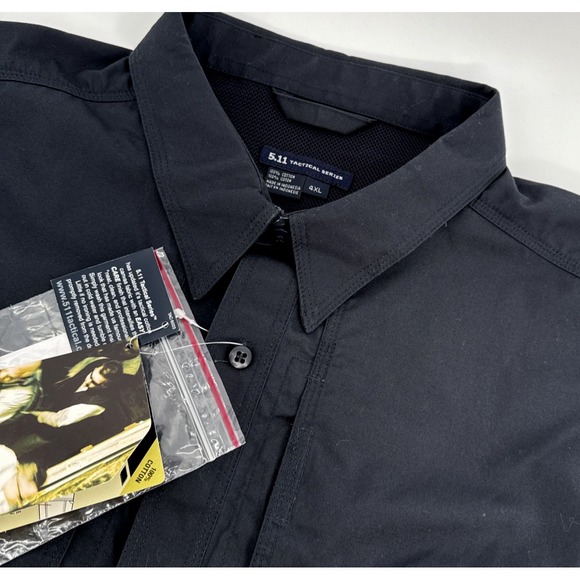 5.11 Tactical Other - 5.11 Tactical Shirt Men's 4XL Short Sleeve dark Navy Cotton Duty Work Shirt